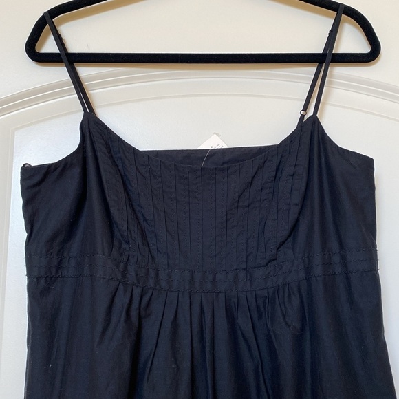 NWT ANN TAYLOR LOFT Black Embroidered Midi Dress Women’s - Ballet Core Sz 12 Y2K - Picture 5 of 11